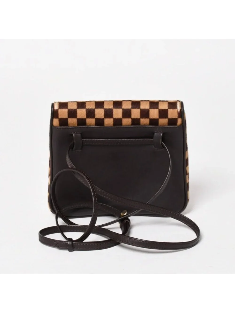 Louis Vuitton Gazelle Shoulder Bag Damier Sauvage Calf Hair Leather Brown